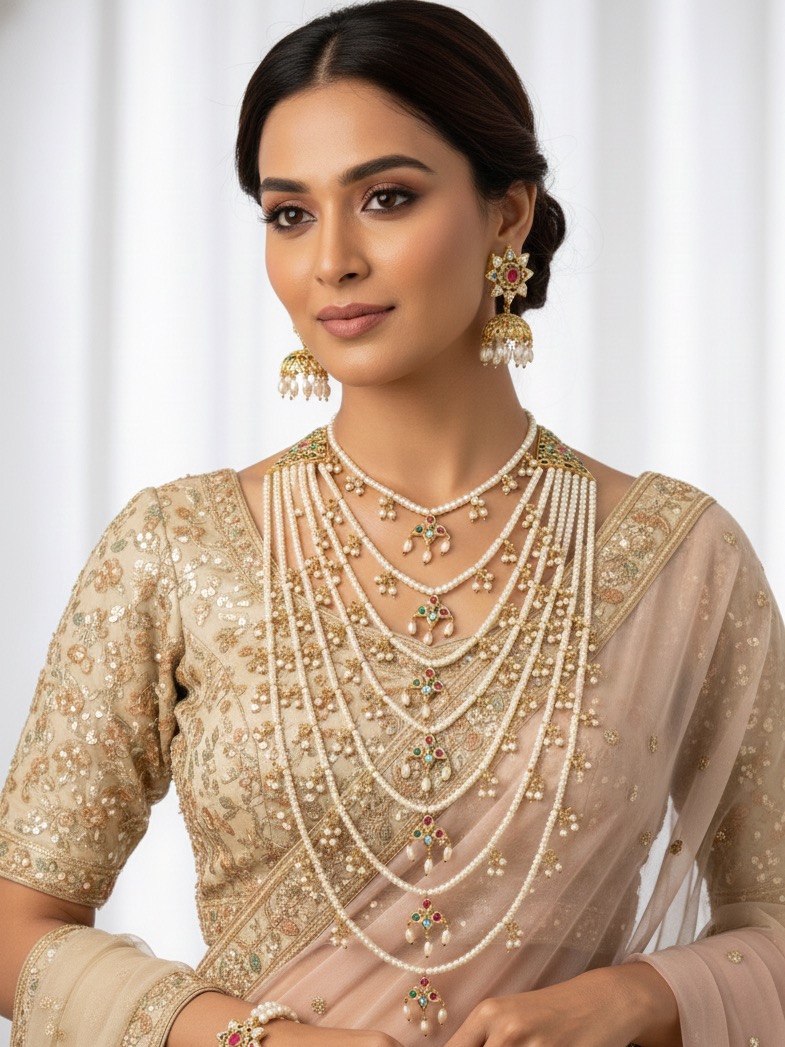 Zareen long necklace(multicolour)