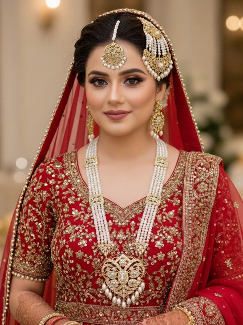 Naghma bridal set(white)