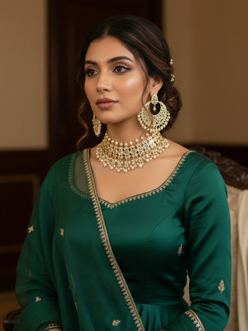 Sabiha choker set(Golden)