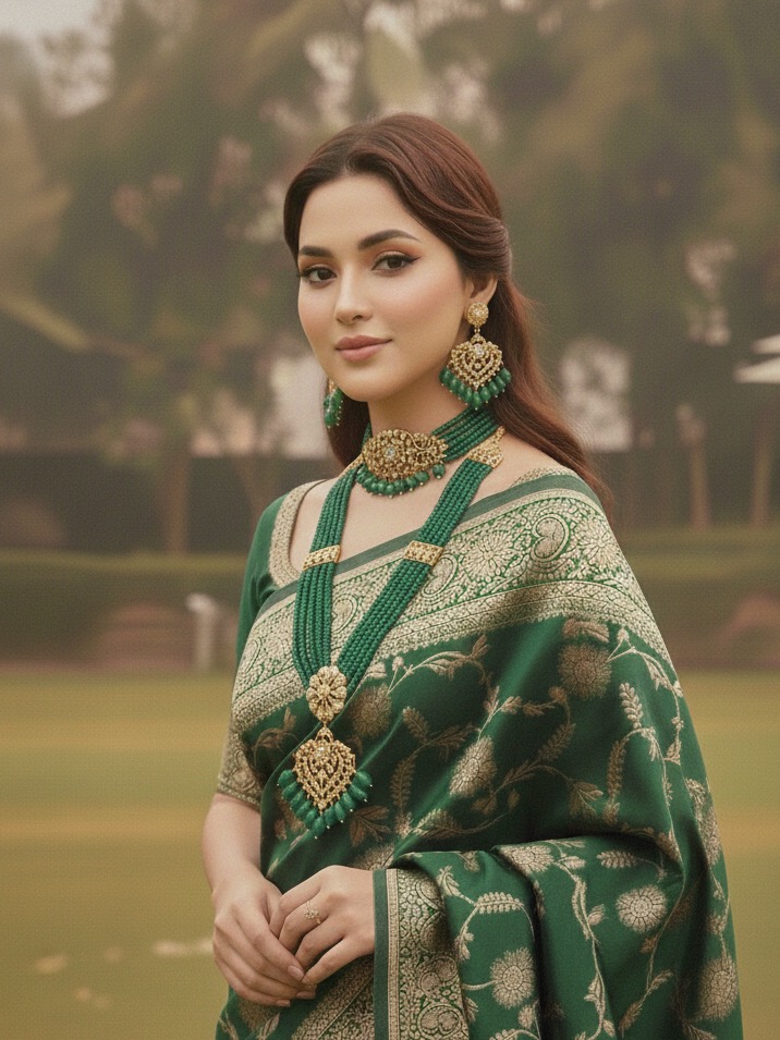 Mahin bridal set(green)
