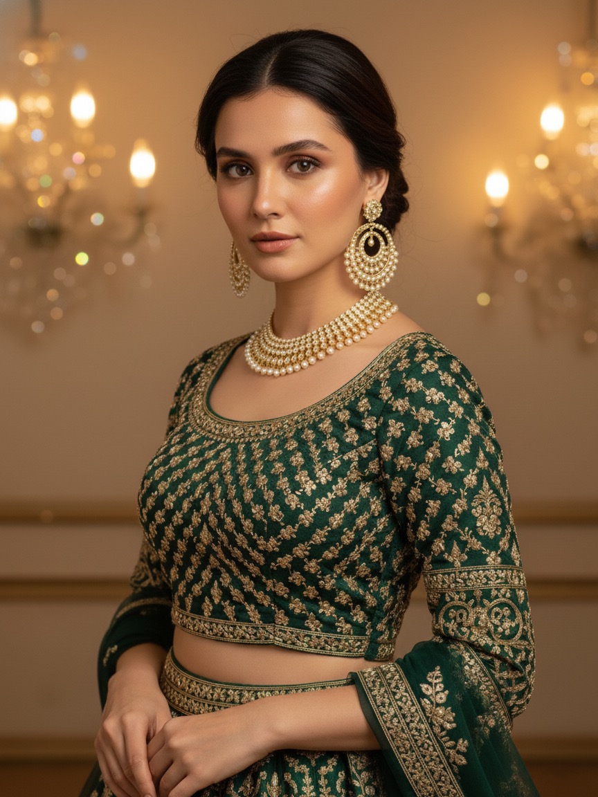 Swati necklace set(golden)