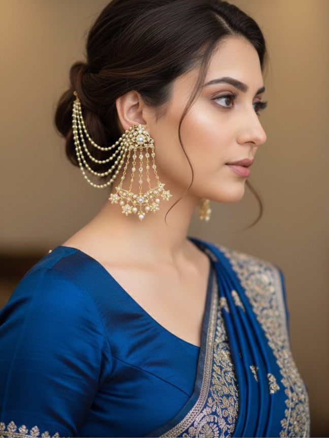 Anjali jhoomer earrings(Golden)
