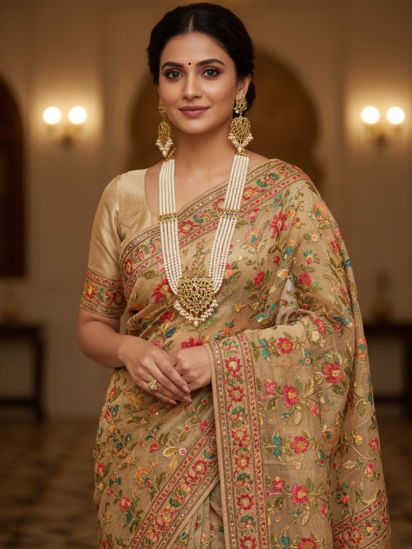 Poonam ranihaar(multicolour)