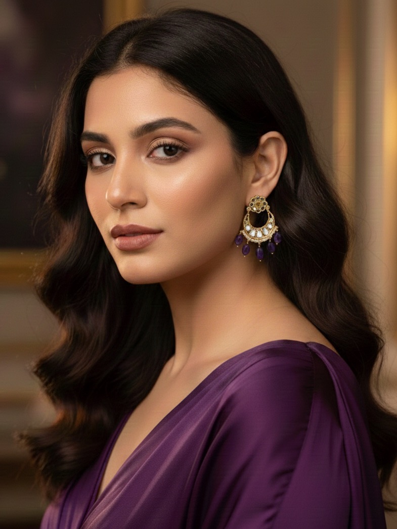 Sarah earrings(purple)