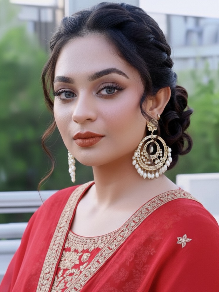 Zainab earrings(White)