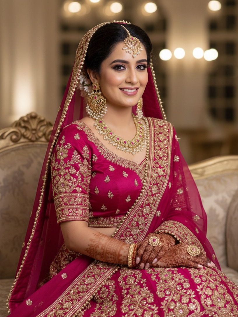 Heer bridal set(pink)