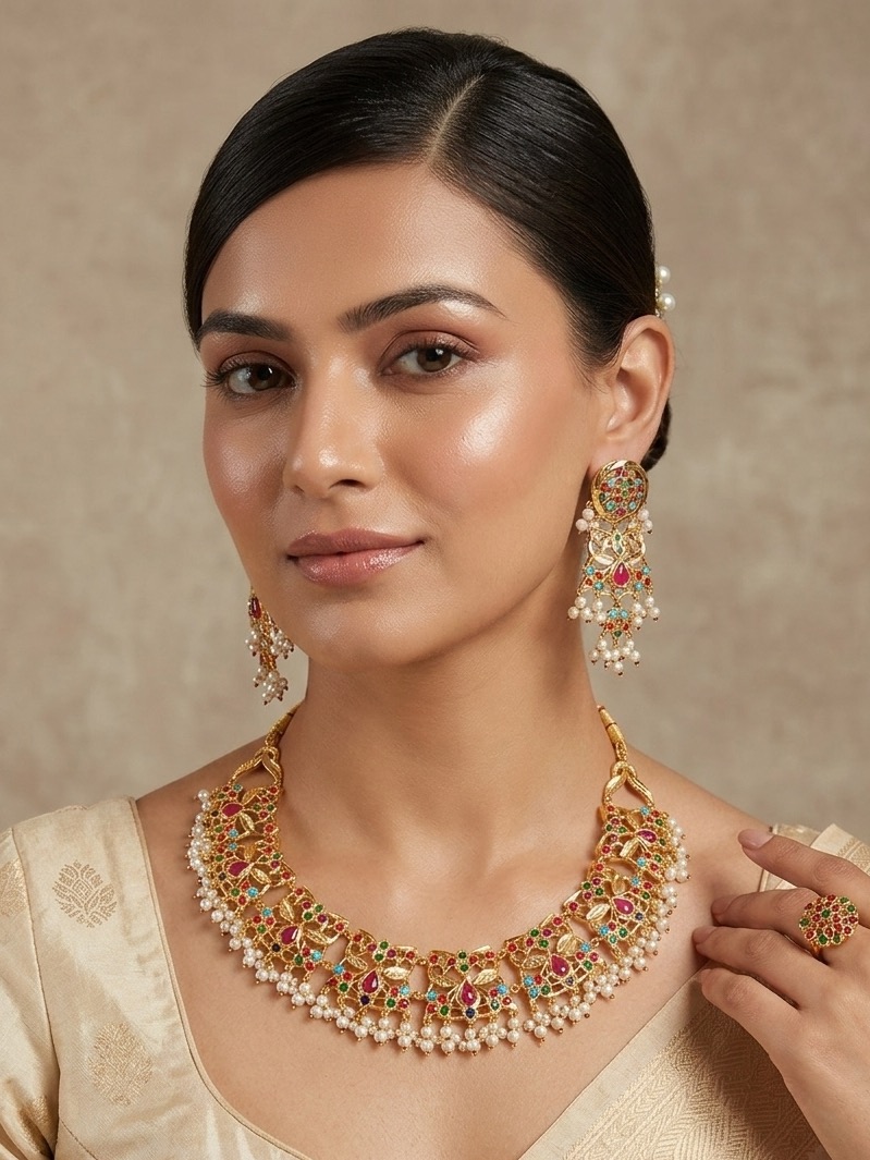 Sameera necklace set(multicolour)
