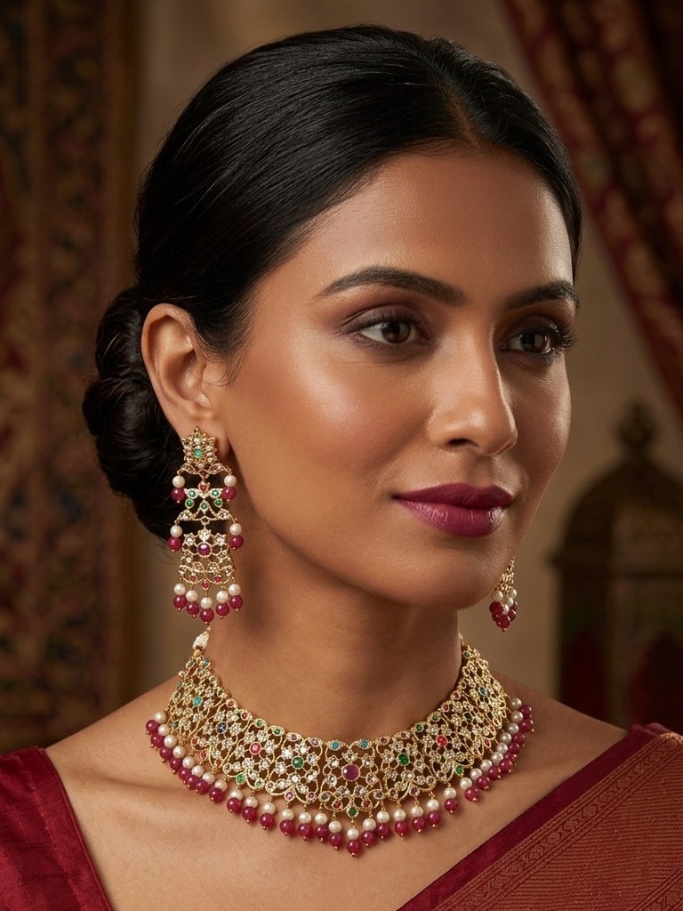 Monazza necklace set(multicolour)