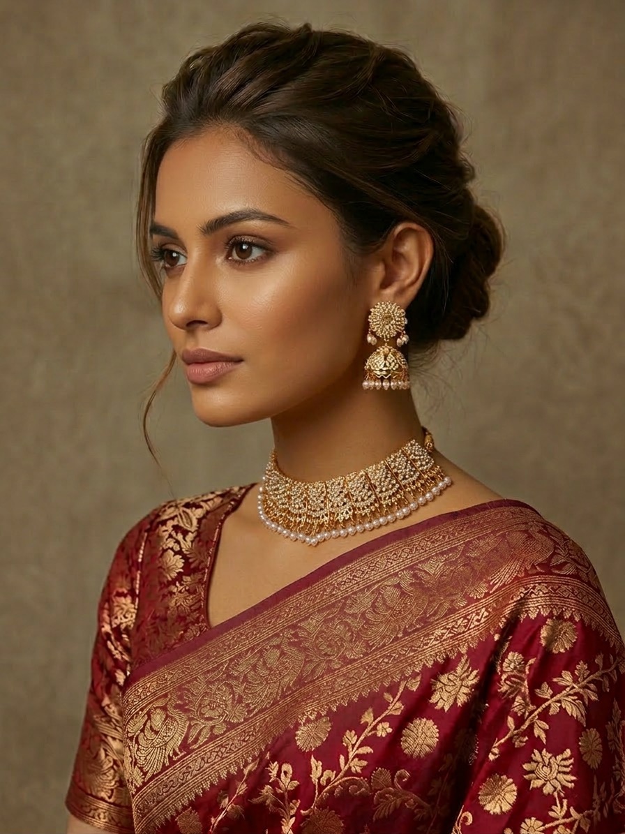 Mehrush necklace set(white)