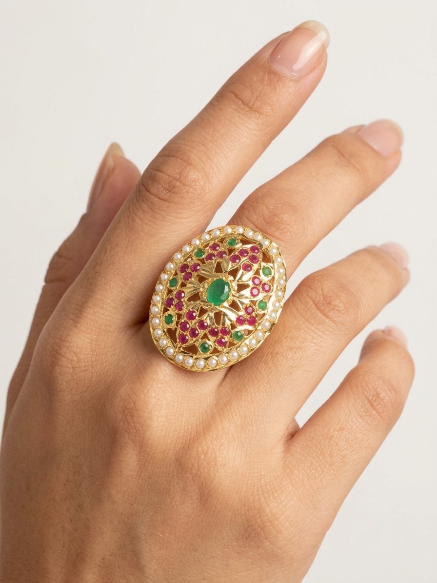 Nayla ring(red green)