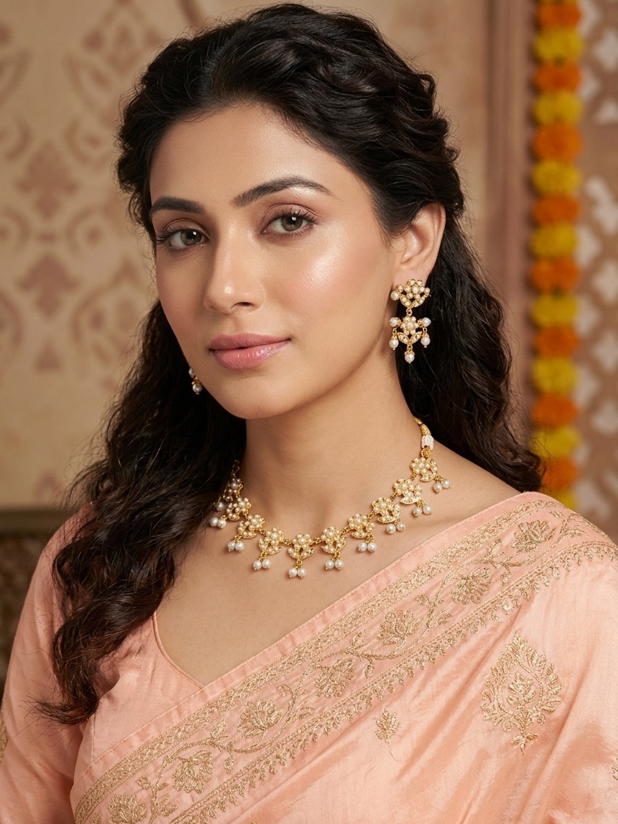 Sabeeha necklace set(white)