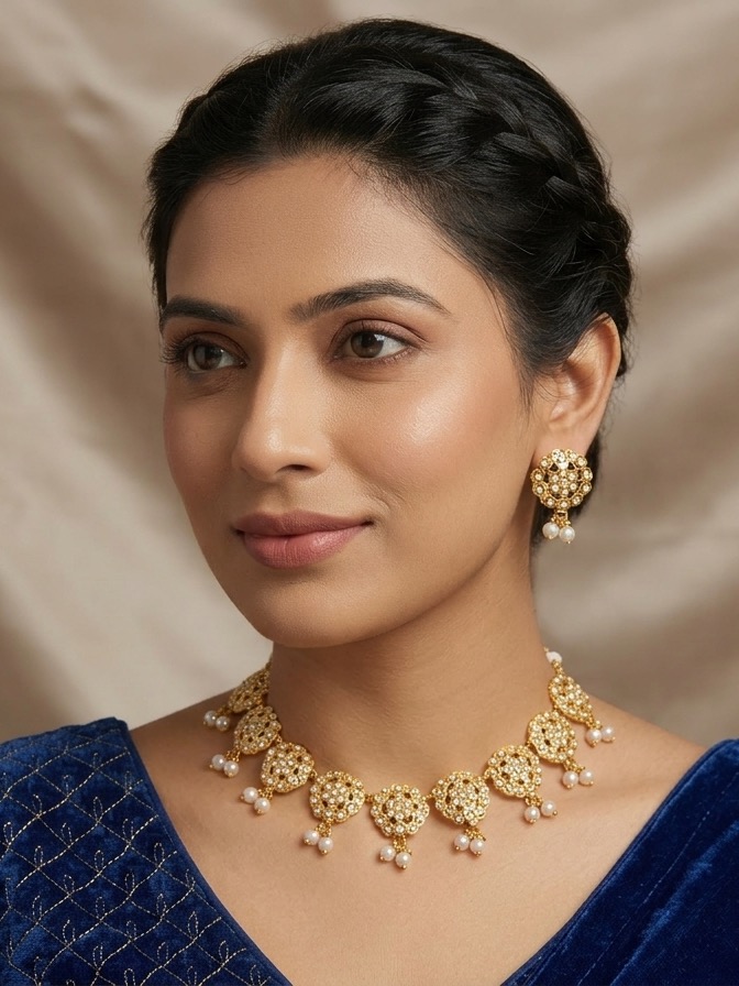 Raashi necklace set(white)