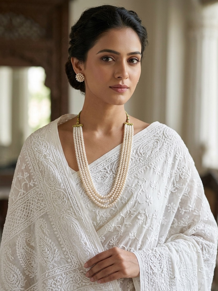 Sarika pearl necklace set