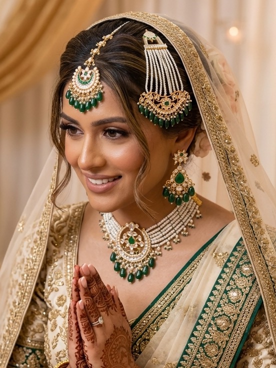 Ankita bridal set(green)