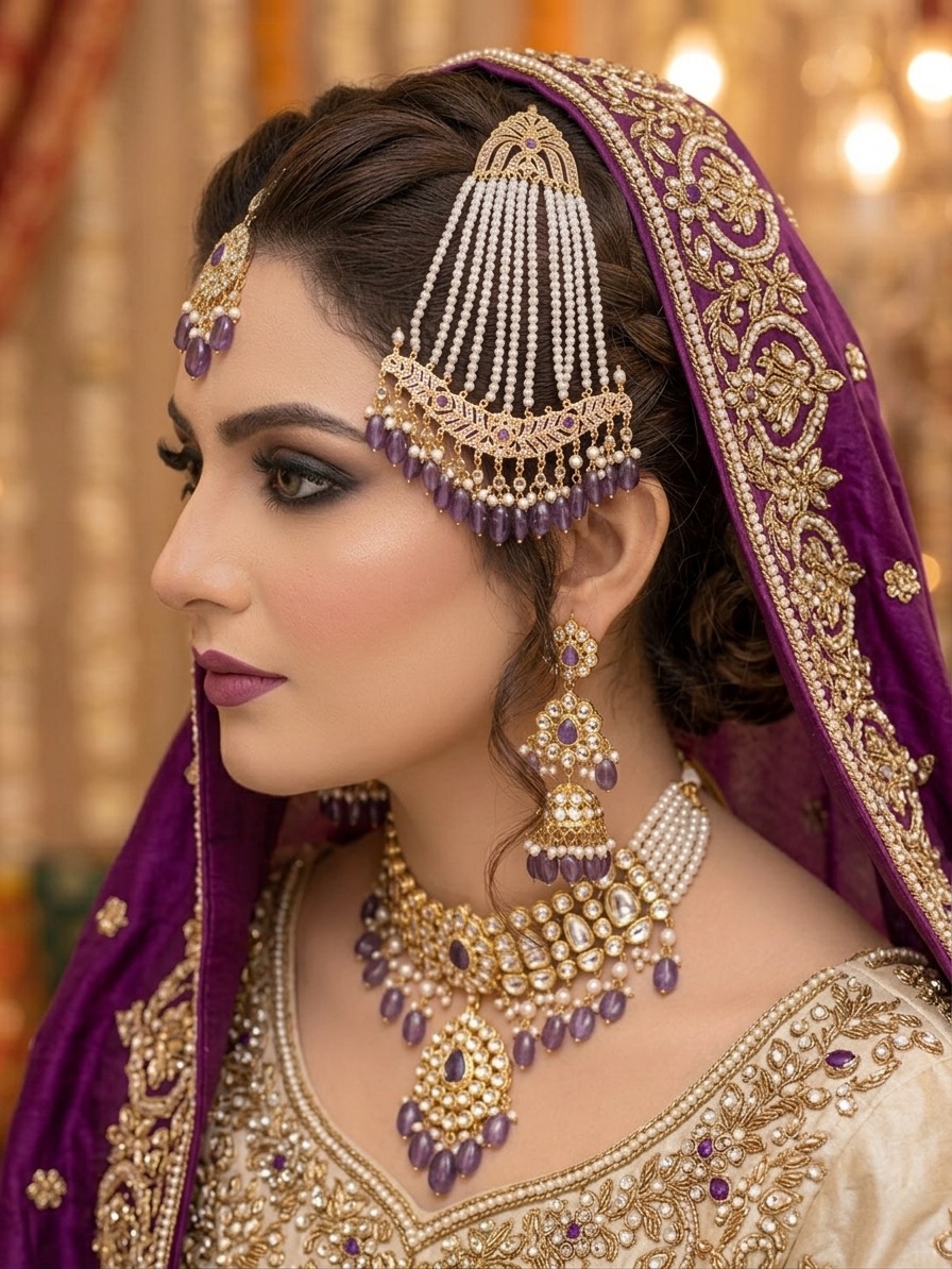 Sana jhoomer (purple)