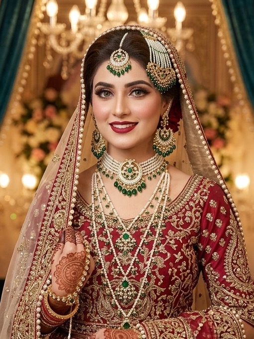 Sushmita bridal set(green)