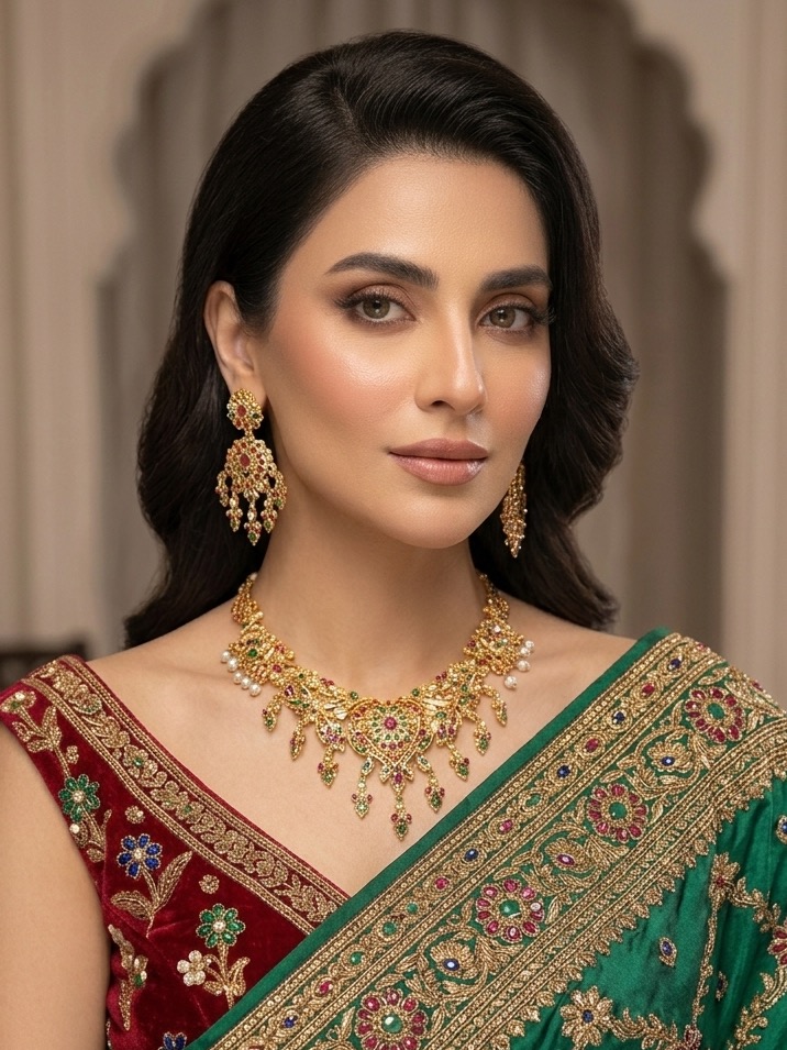 Riddhima necklace set(multicolour)