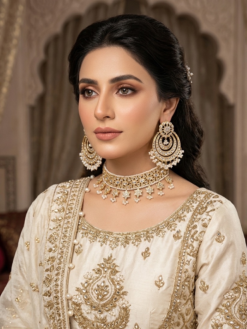 Atiya choker set(white)