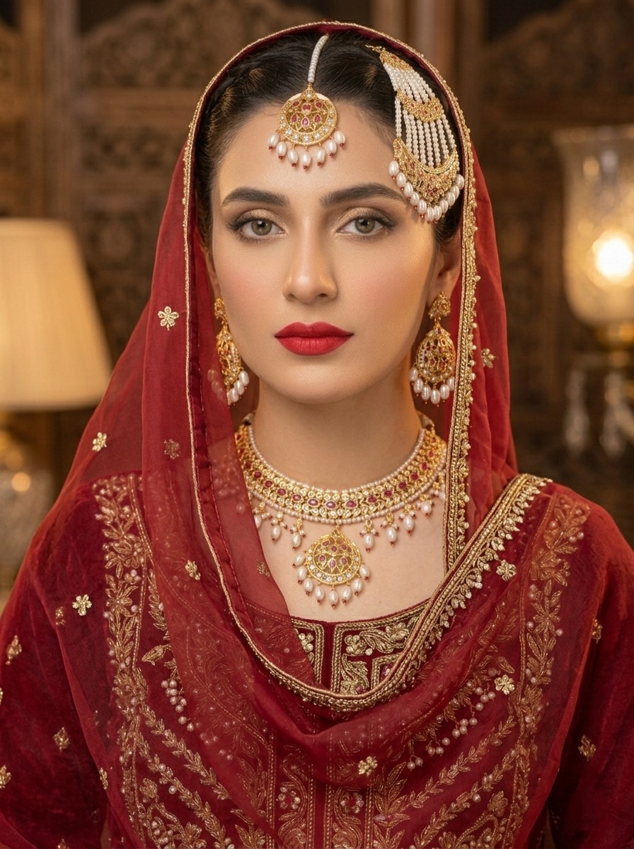 Namrah bridal set(pink)