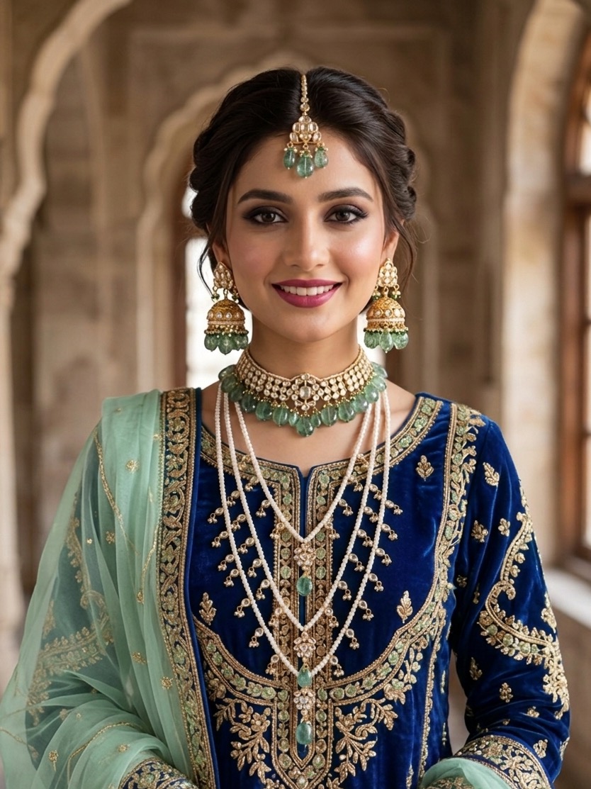 Zarnish bridal set(mint green)