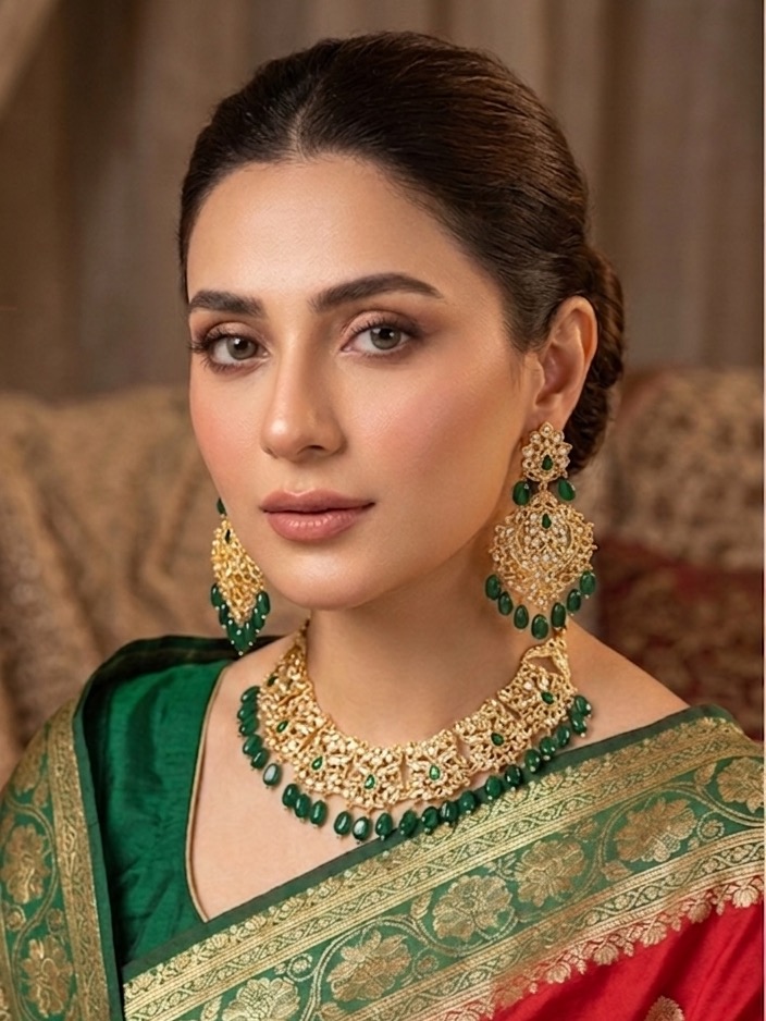 Aliza necklace set(green)